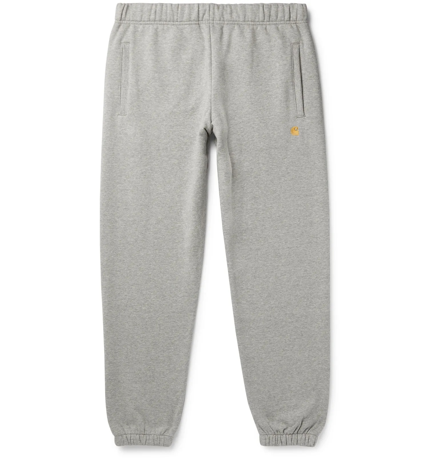 Chase Tapered Logo-Embroidered Mélange Fleece-Back Cotton-Blend Jersey Sweatpants - 1