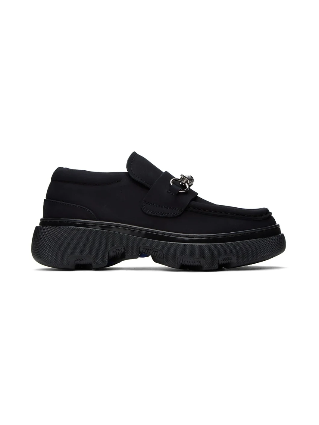 Black Creeper Clamp Loafers - 1