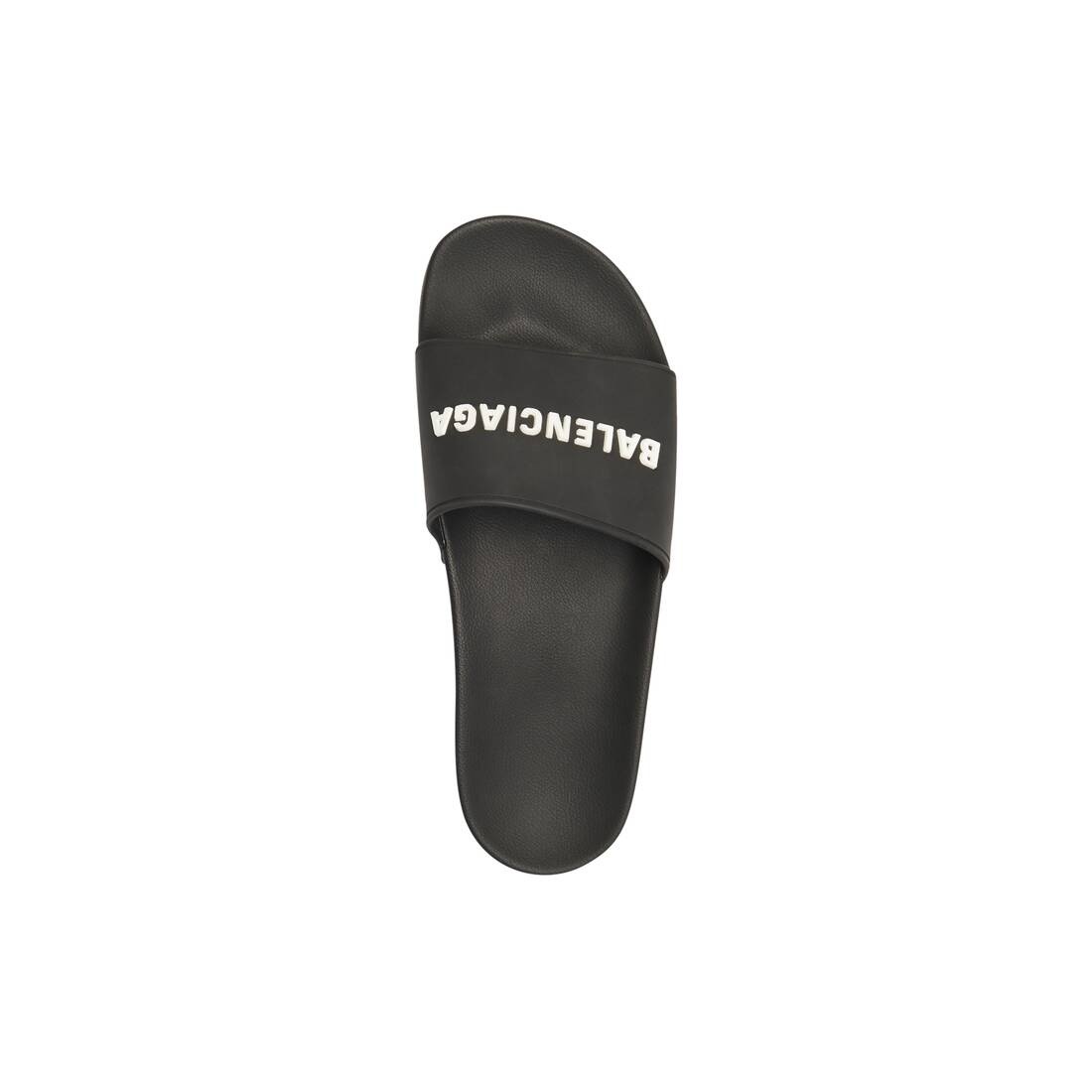 Men's Pool Slide Sandal in Black/white - 4