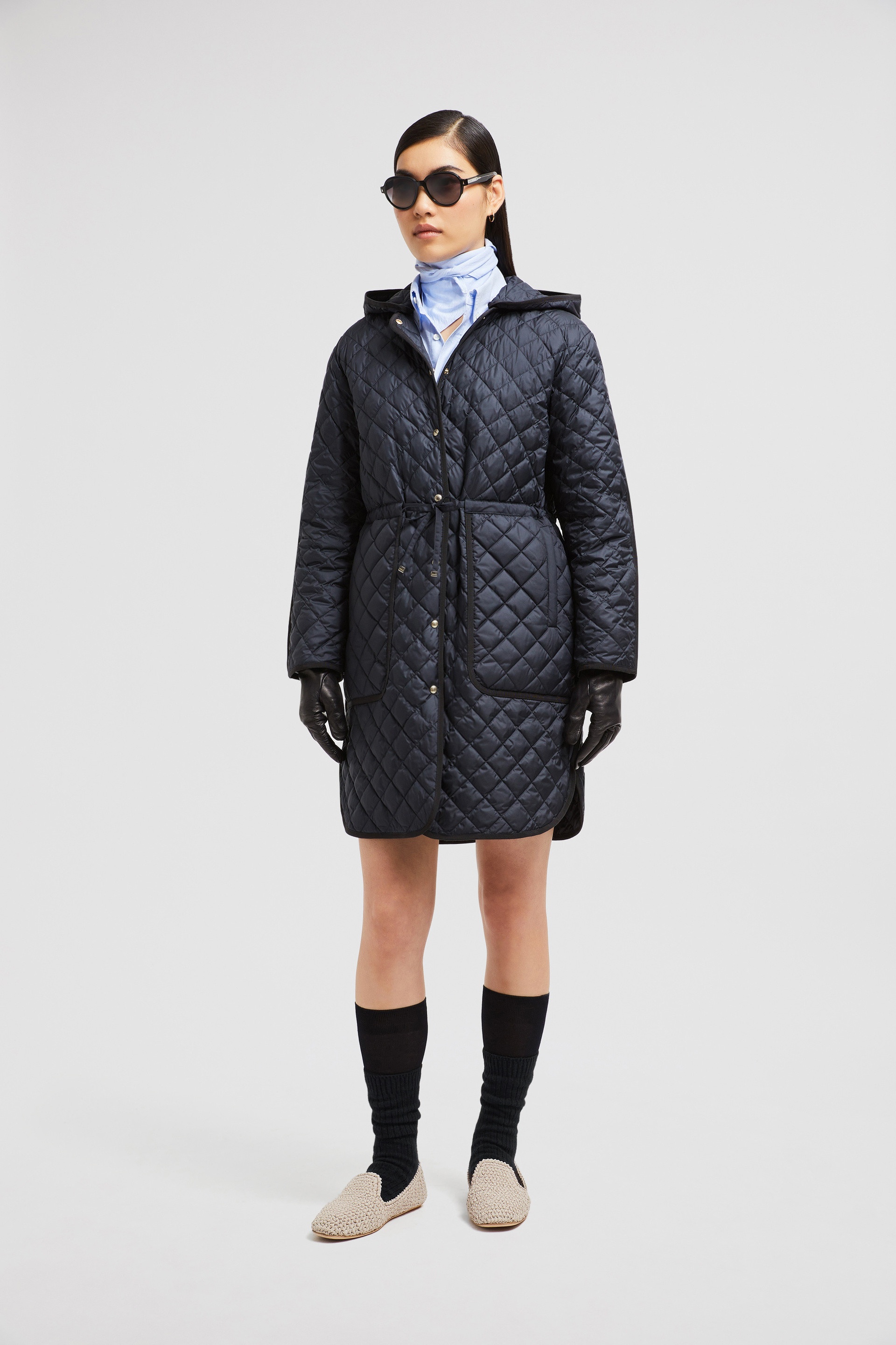 Etelan Hooded Diamond-Quilted Long Down Jacket - 2
