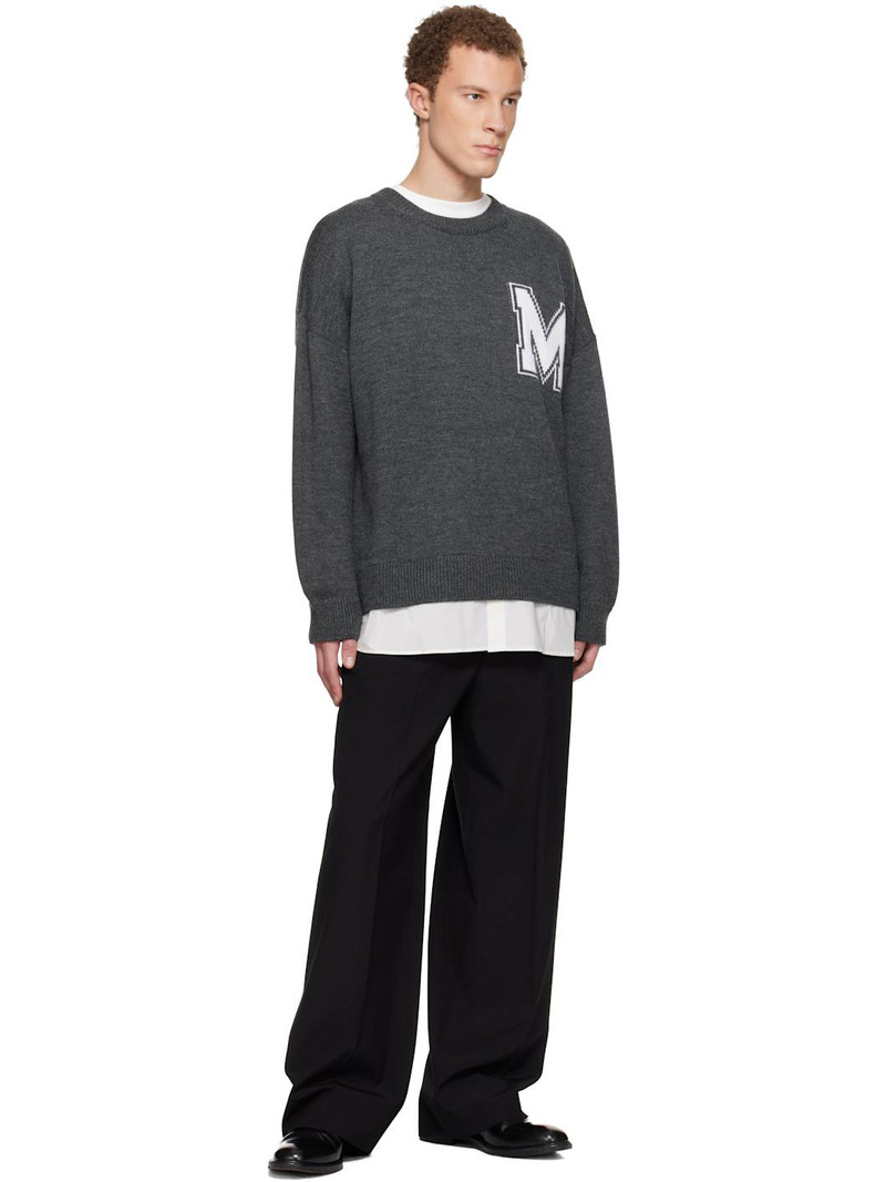 MM6 Maison Margiela Black Stapled Trousers outlook