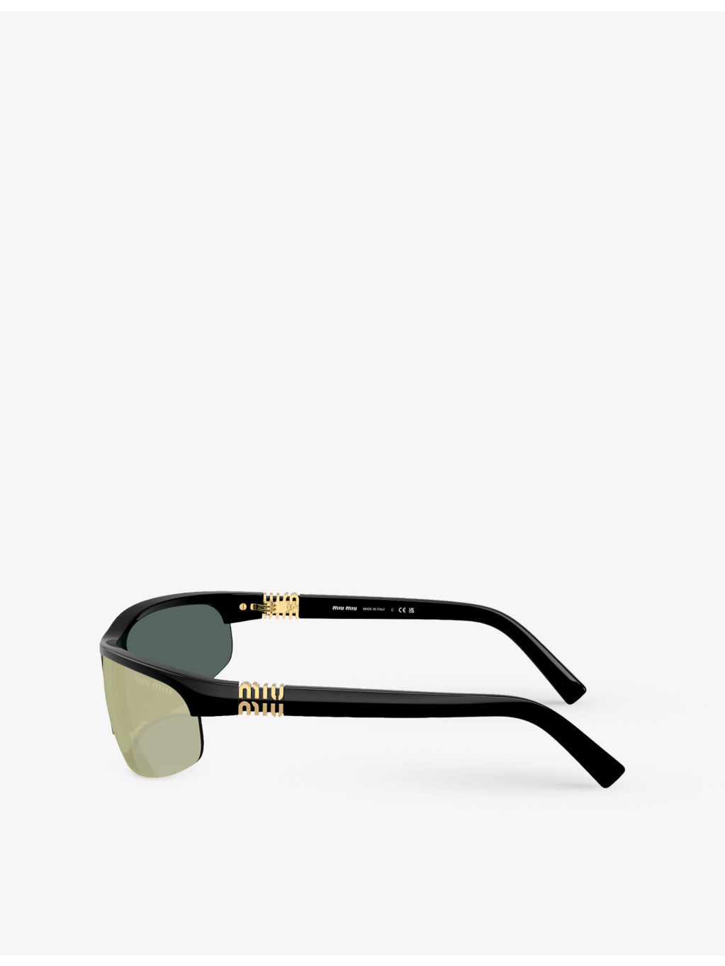 MU A02S Oval-Frame Injected Sunglasses - 3