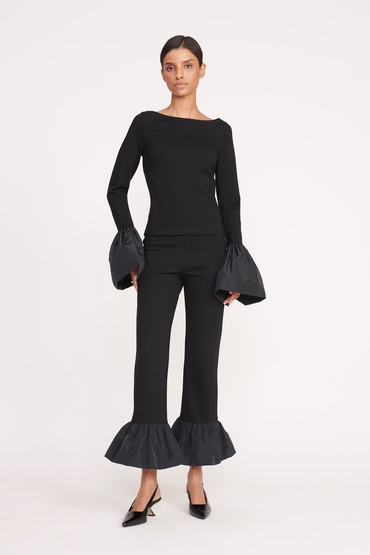 STAUD PAIGE TOP BLACK - 3