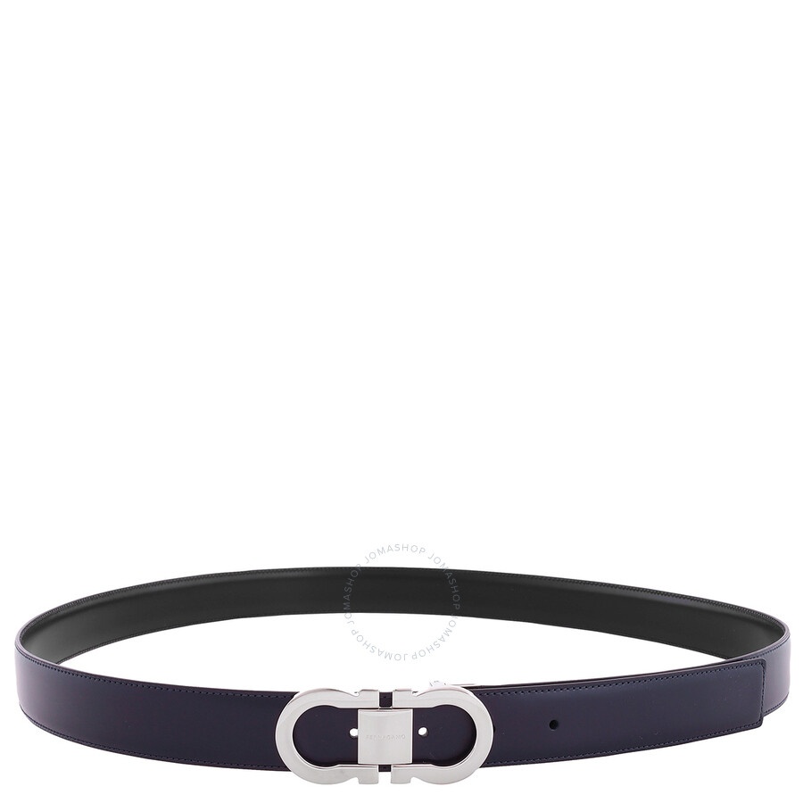 Ferragamo Reversible Double Gancini Leather Belt - 1