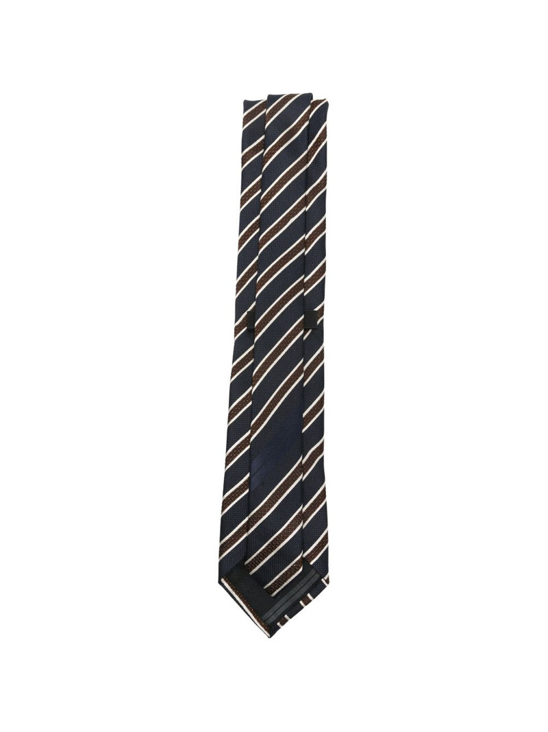 ZEGNA diagonal-stripe tie outlook