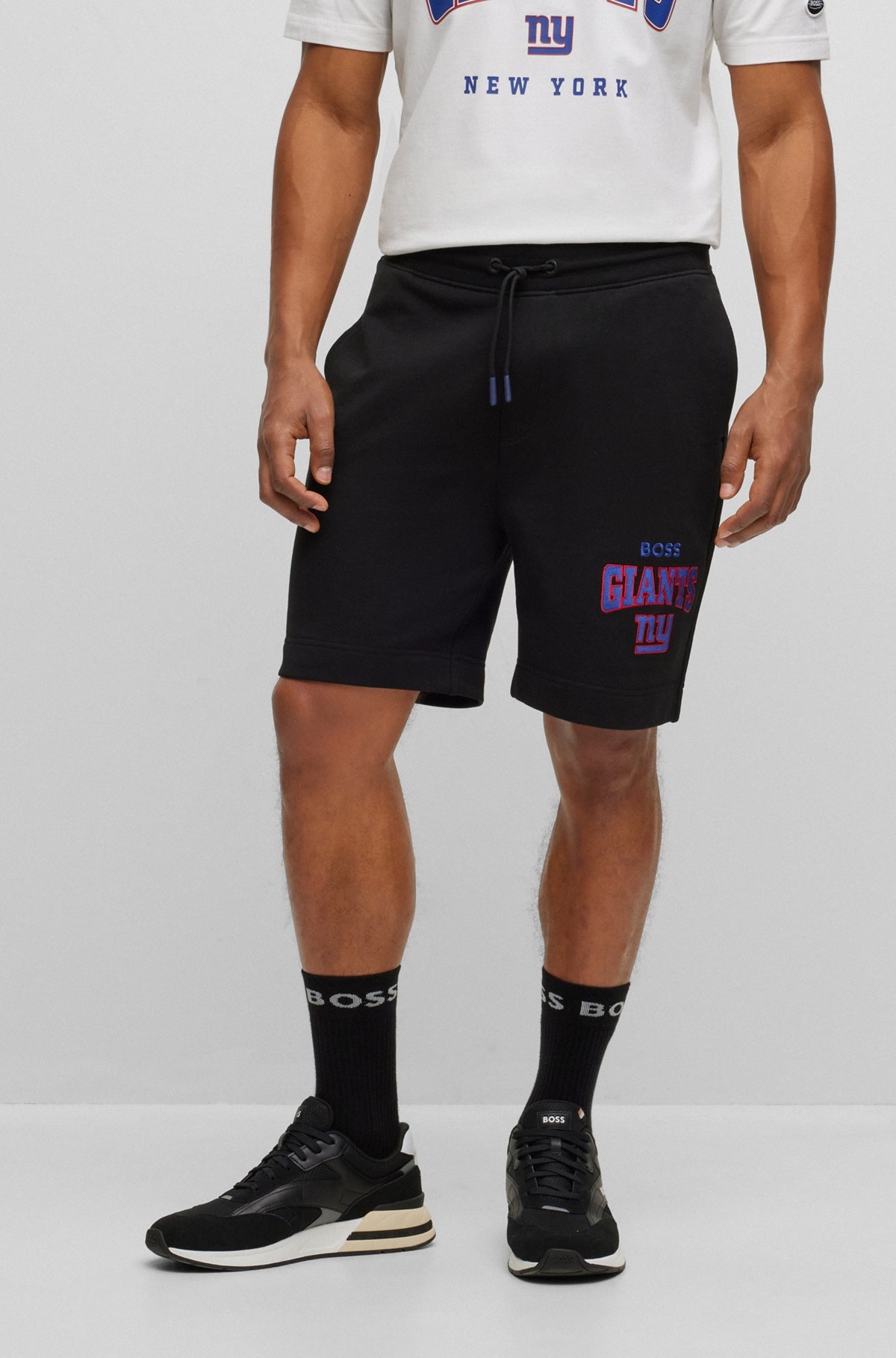BOSS X NFL COTTON-TERRY SHORTS WITH COLLABORATIVE BRANDING - 2