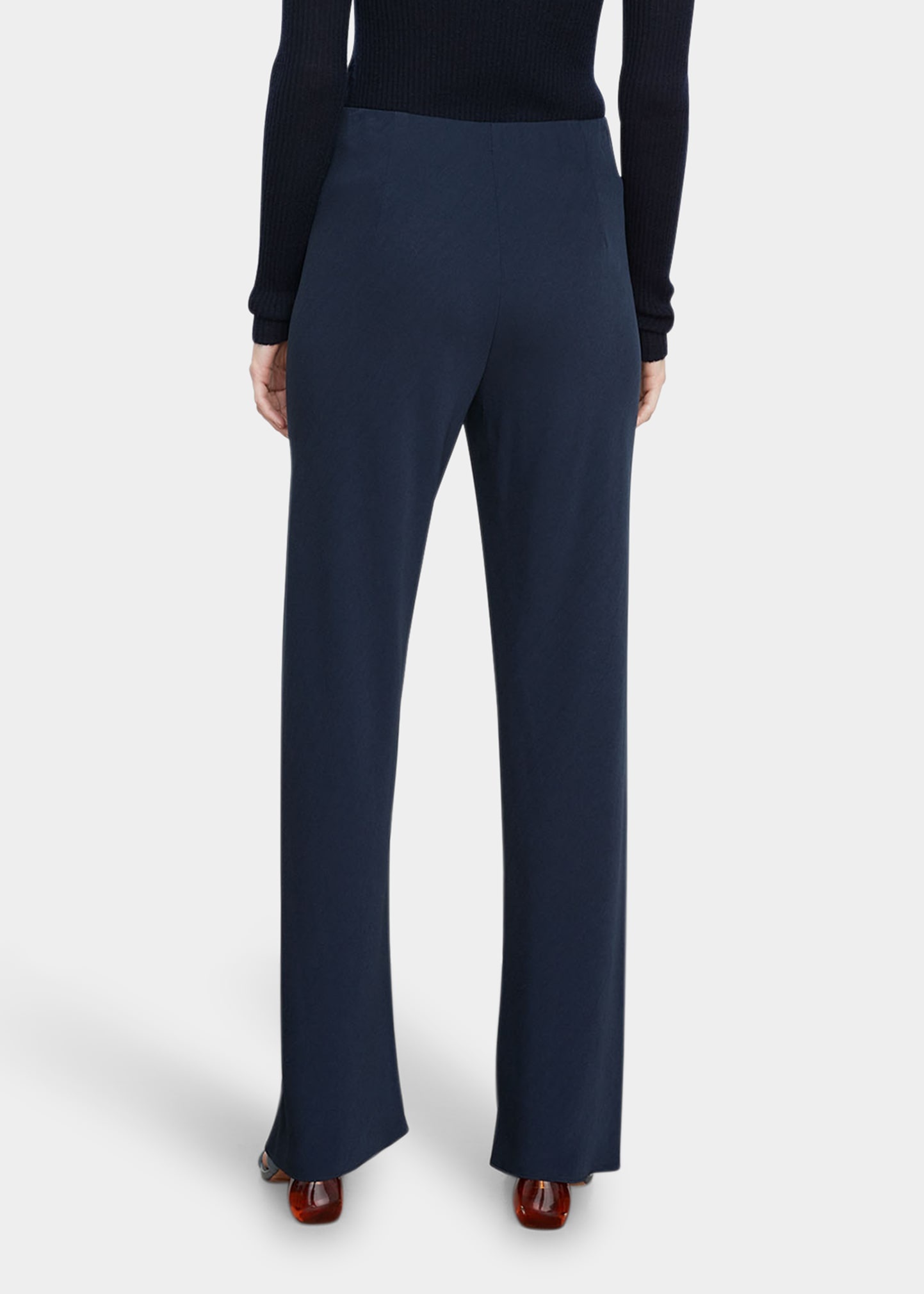High-Waist Wide-Leg Bias Pants - 2