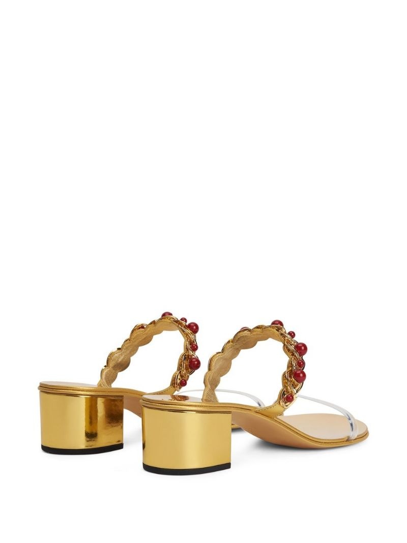 beaded braided sandals - 3