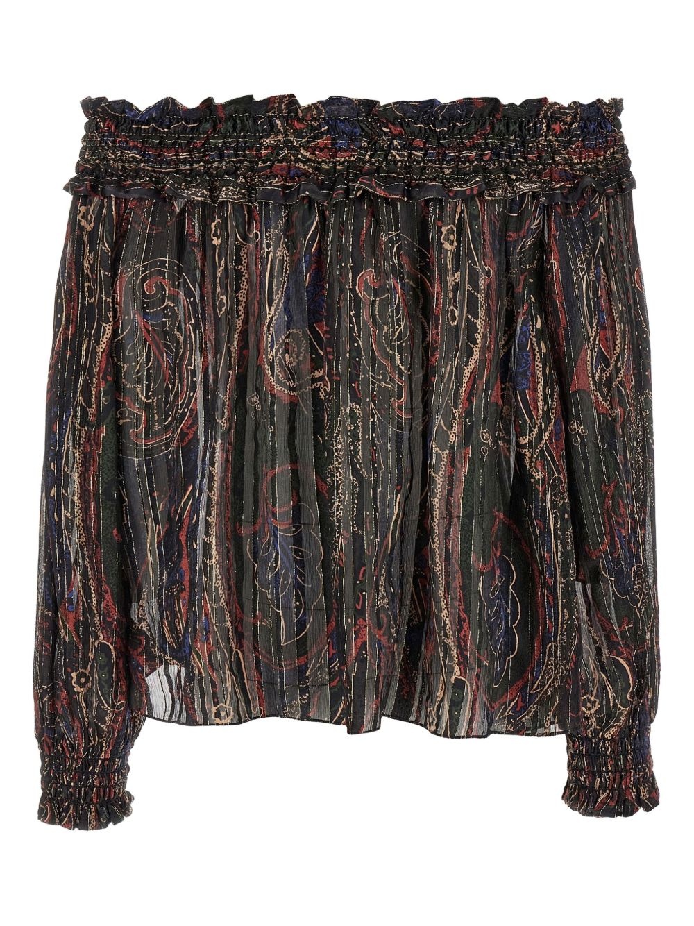 smock-stitch blouse - 2
