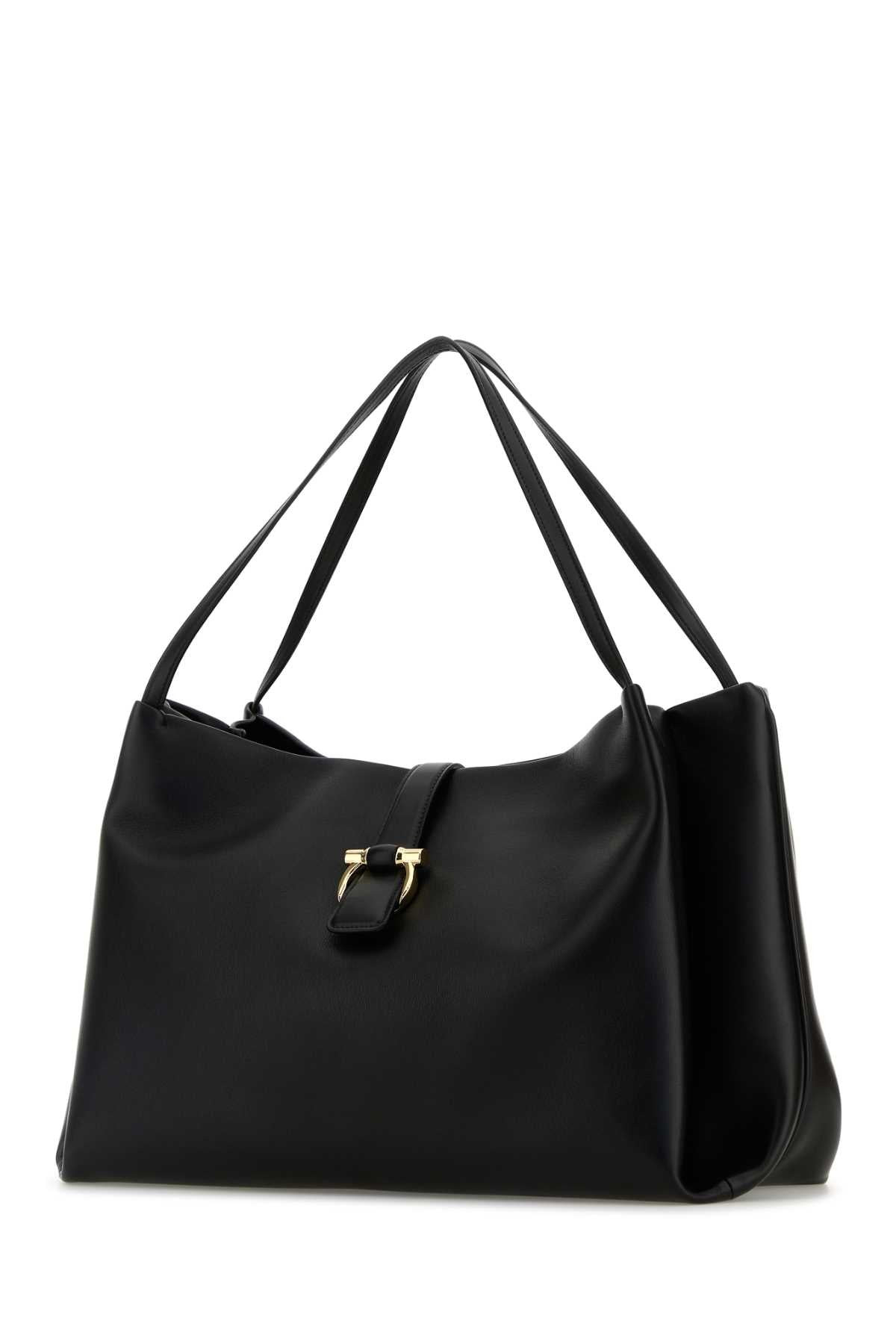 Salvatore Ferragamo Women Black Leather Shopping Bag - 2