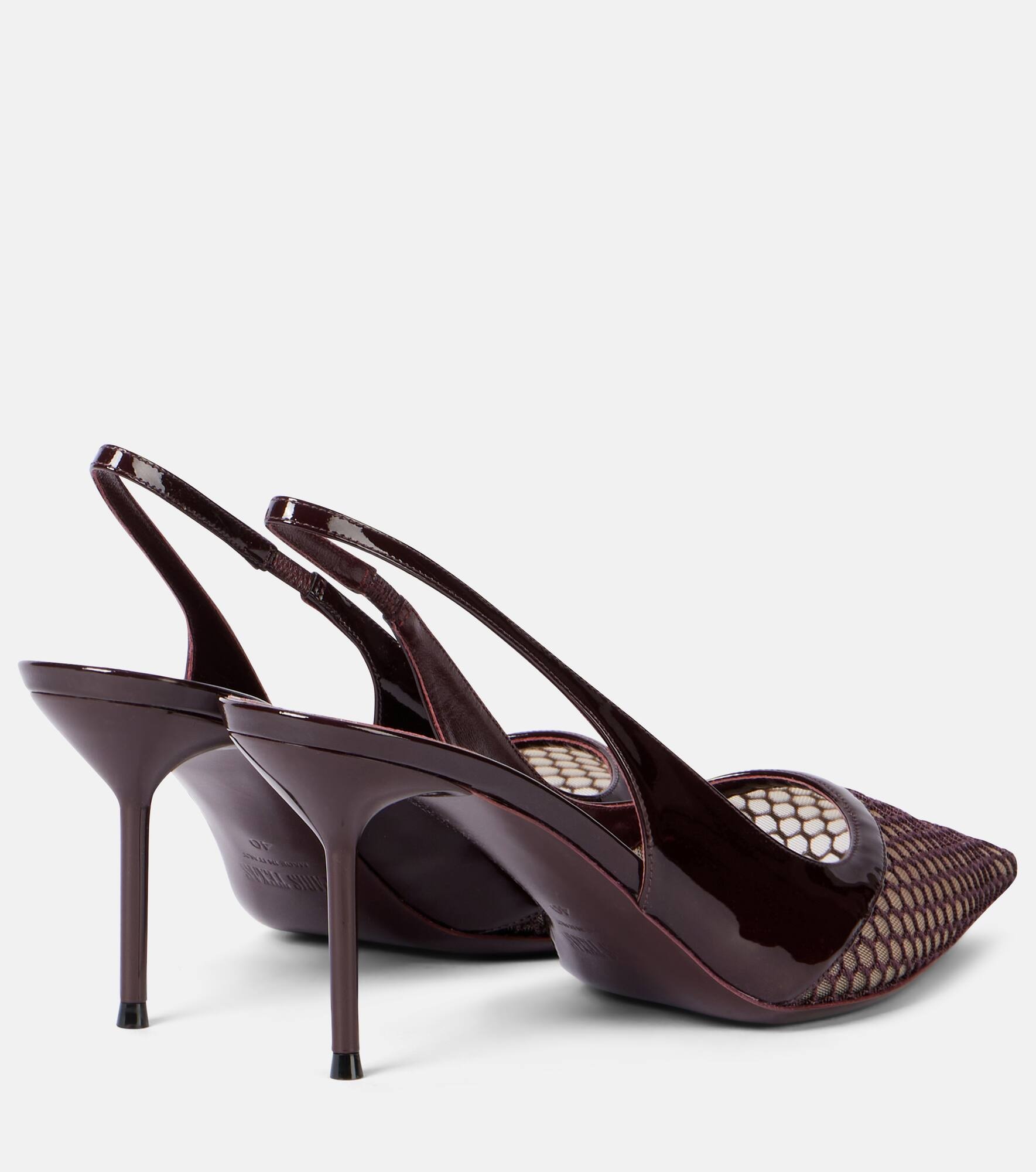 Lidia 70 mesh slingback pumps - 2