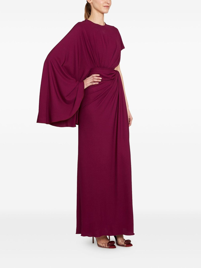 draped asymmetrical midi dress 3