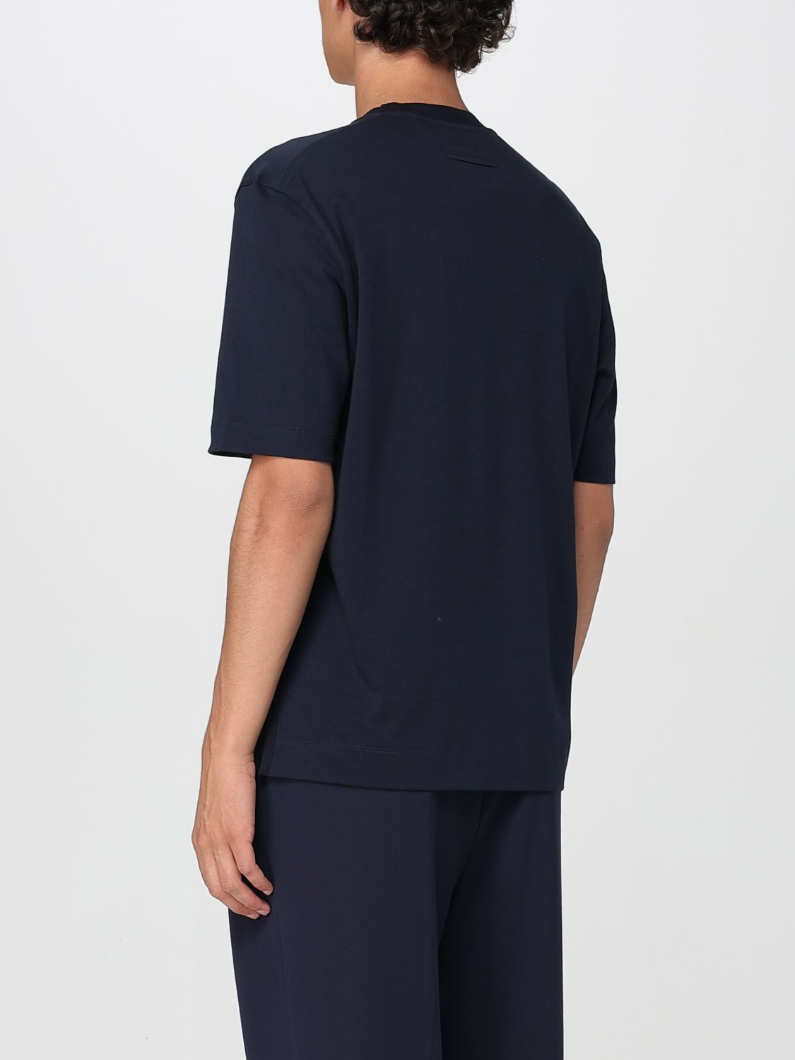 Zegna T-Shirt Men Blue - 3