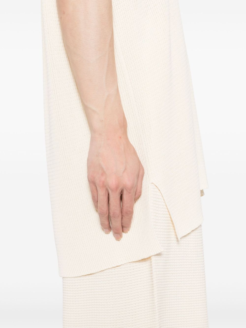 tight twist cotton vest - 4