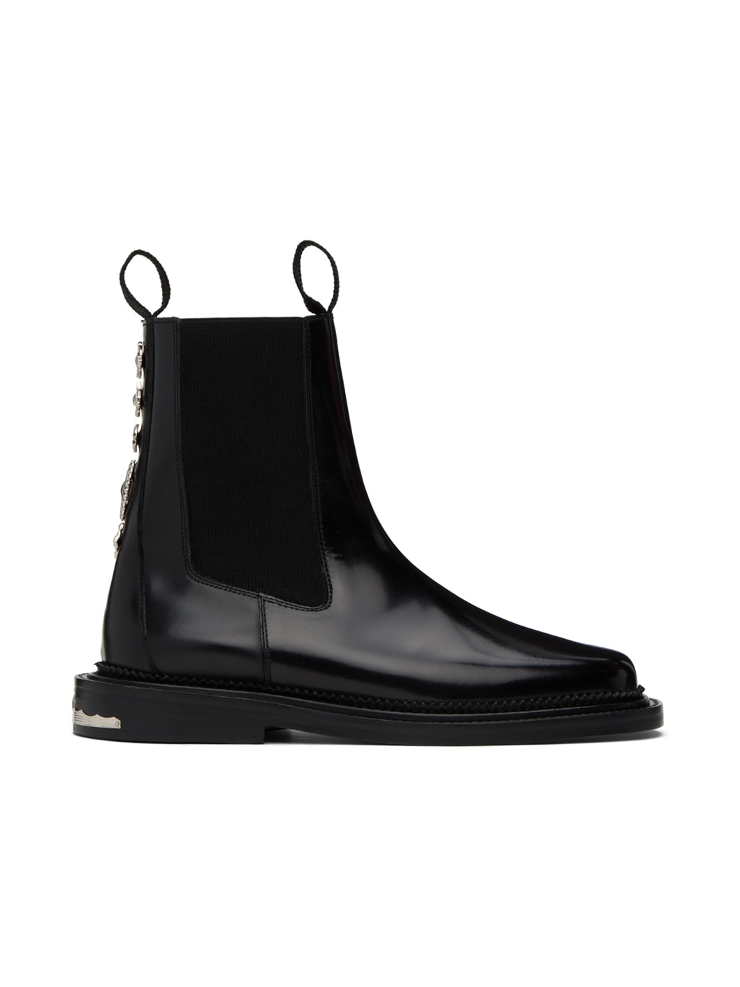 Black Hardware Chelsea Boots - 1