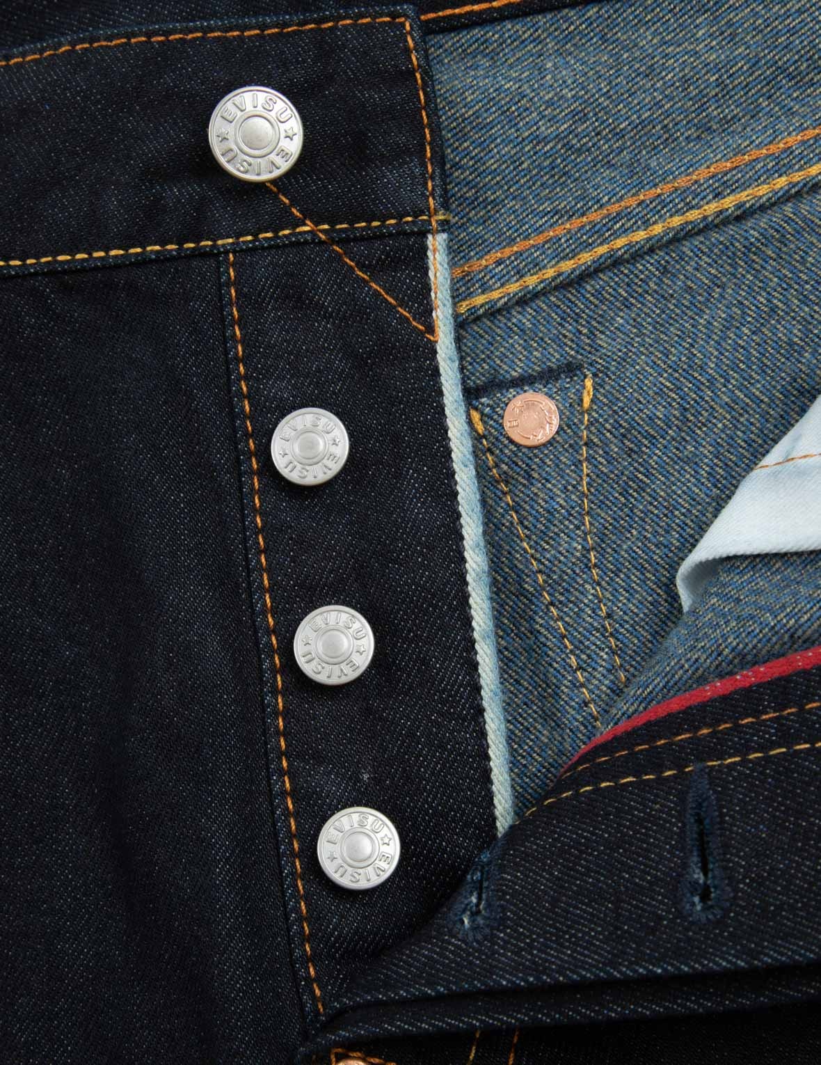 Brushstroke Seagull Print Carrot Fit Selvedge Denim Jeans #2017 - 10