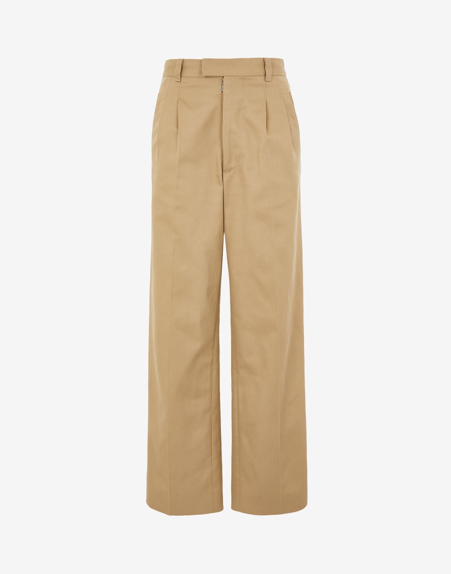 High-waisted pleated trousers - 1