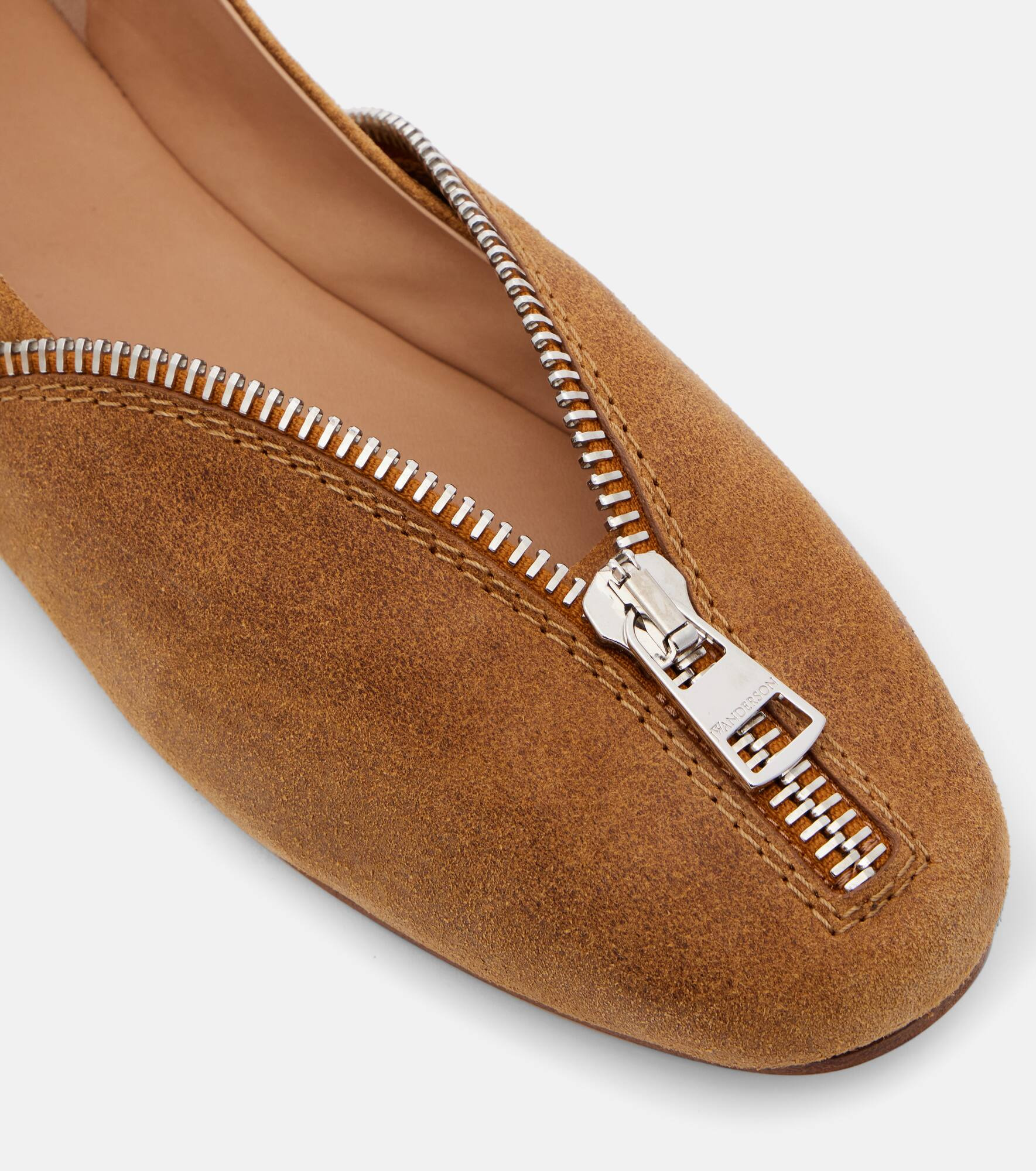 Biker suede ballet flats - 5