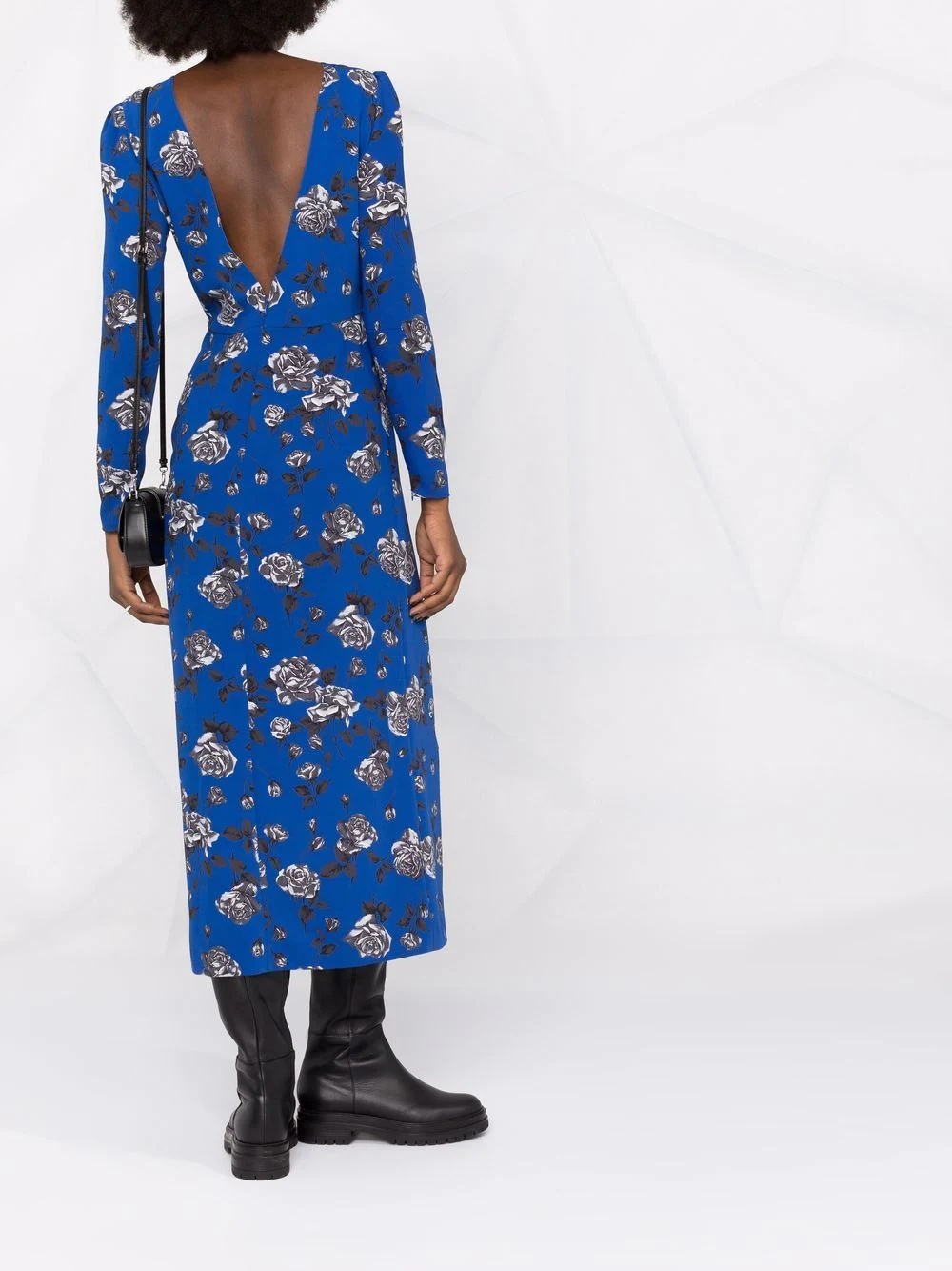 floral-print midi dress - 4