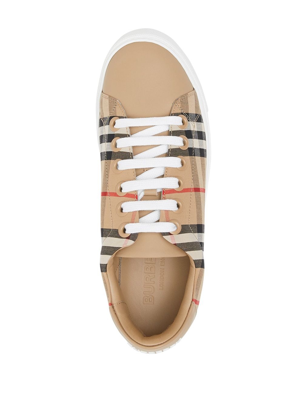 Vintage Check lace-up sneakers - 4