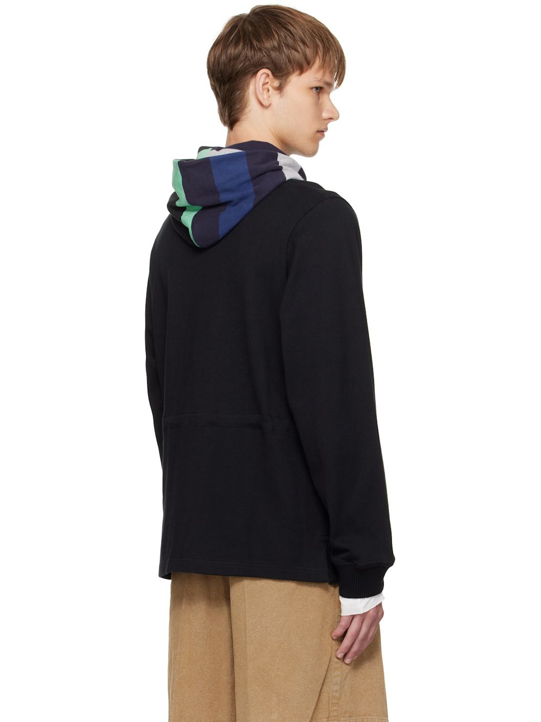 Black Rugby Hoodie - 3