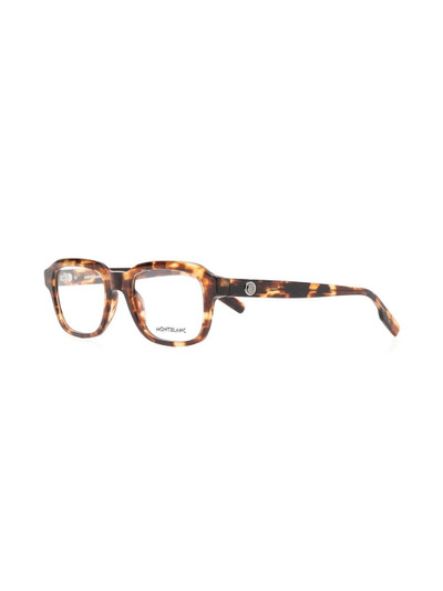 Montblanc logo square-frame glasses outlook