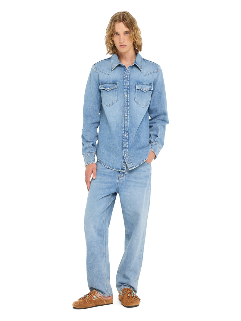 Alanui Light Wash Denim Shirt outlook