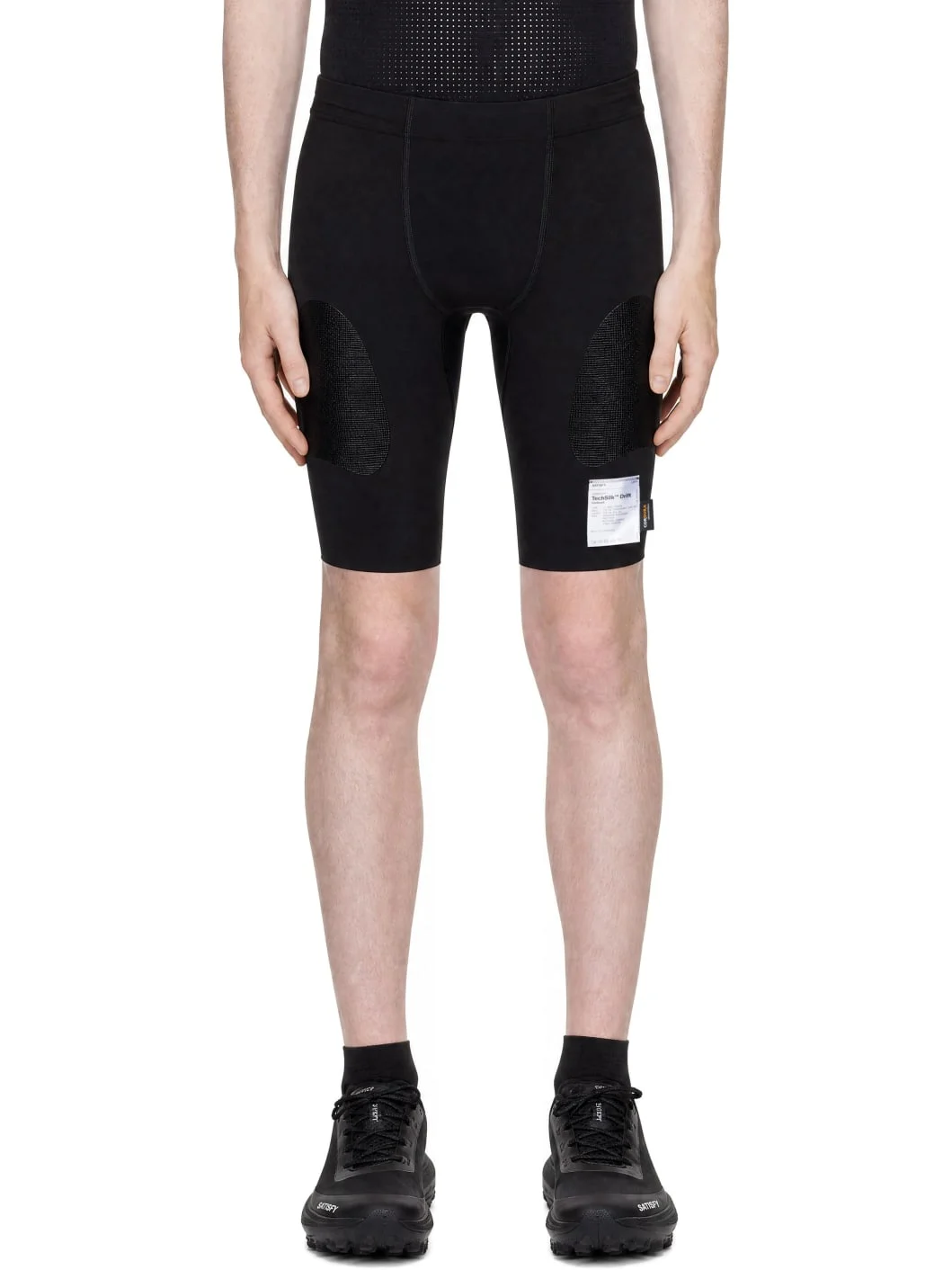 Black TechSilk Evo 9" Half Tights Shorts - 1