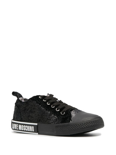 Moschino lace-up low-top trainers outlook