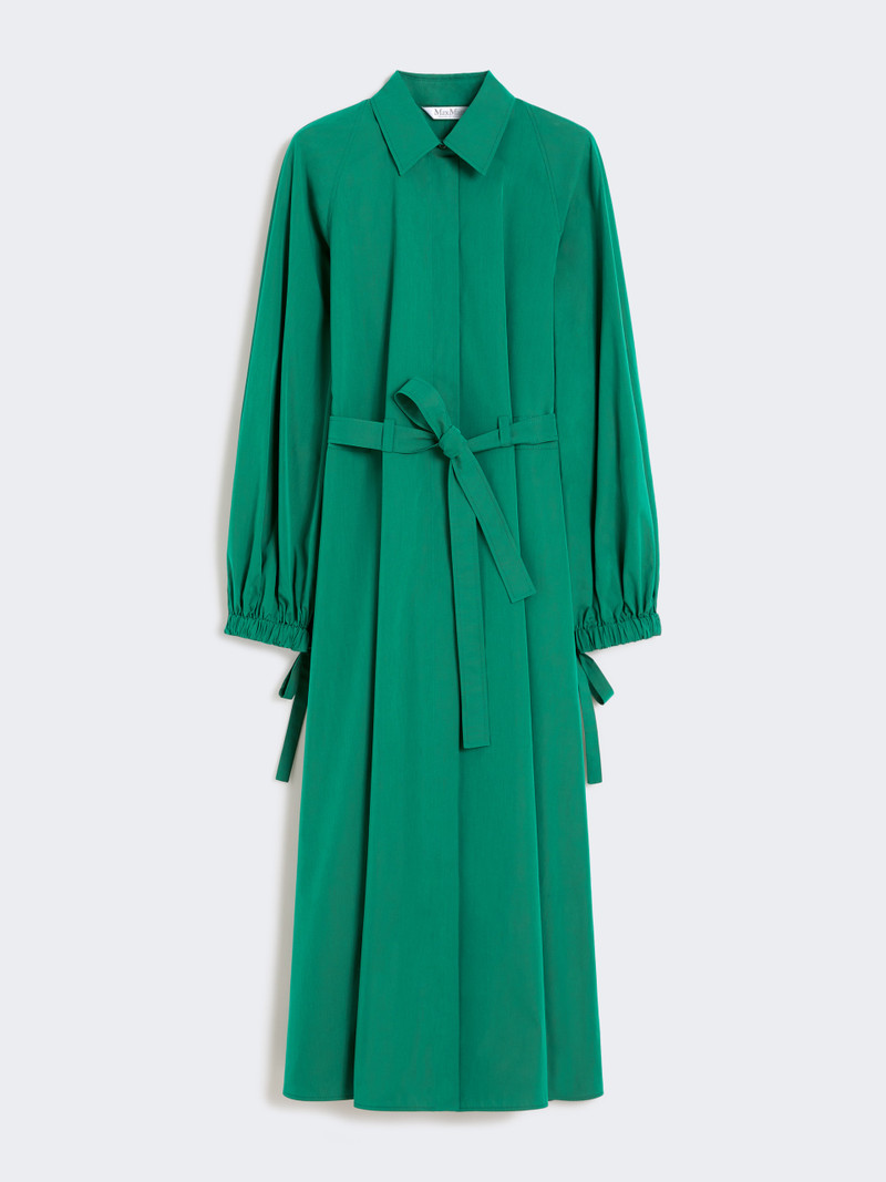 VIALE Long taffeta shirt dress 1