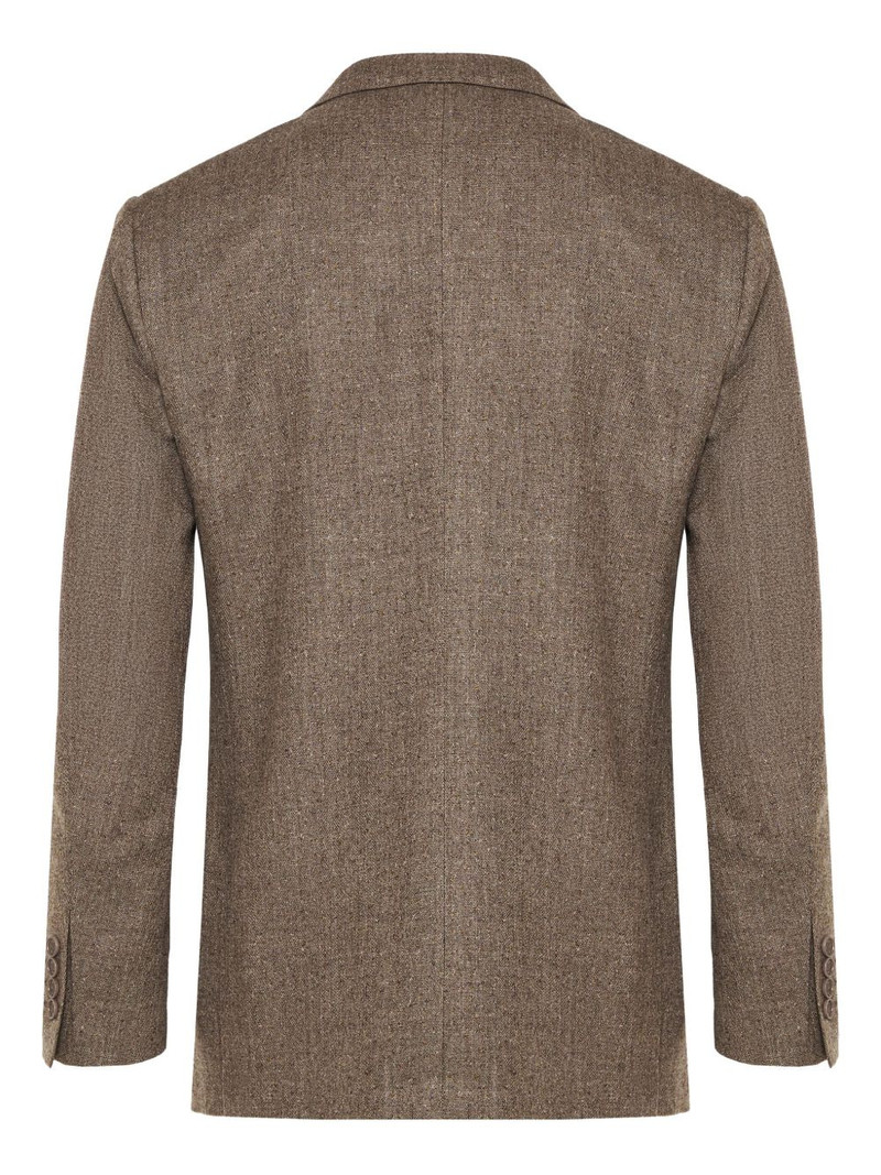 Canali Kei notched-lapels single-breasted blazer outlook