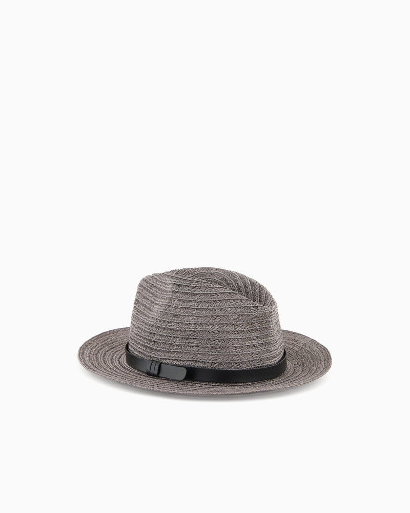 EMPORIO ARMANI BRAIDED HEMP HAT WITH BAND outlook