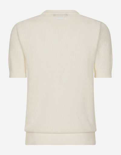 Dolce & Gabbana Cotton sweater with logo label outlook