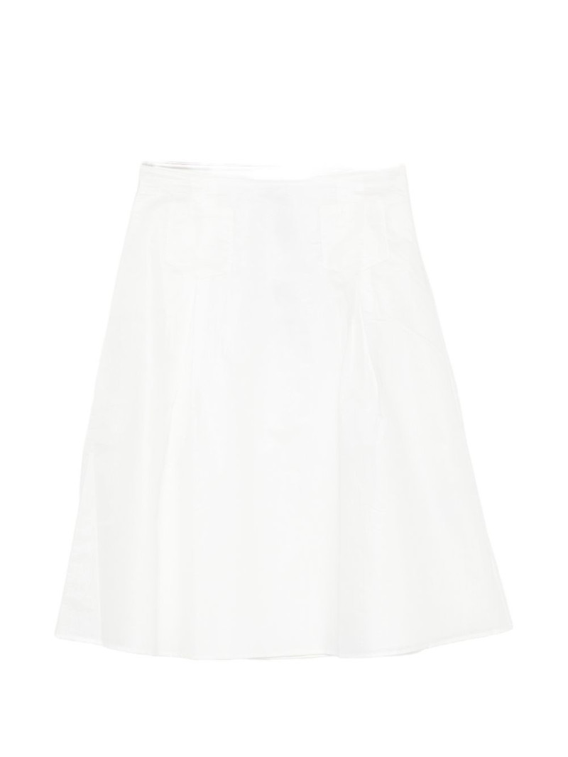 pleated patch-pocket midi skirt 1