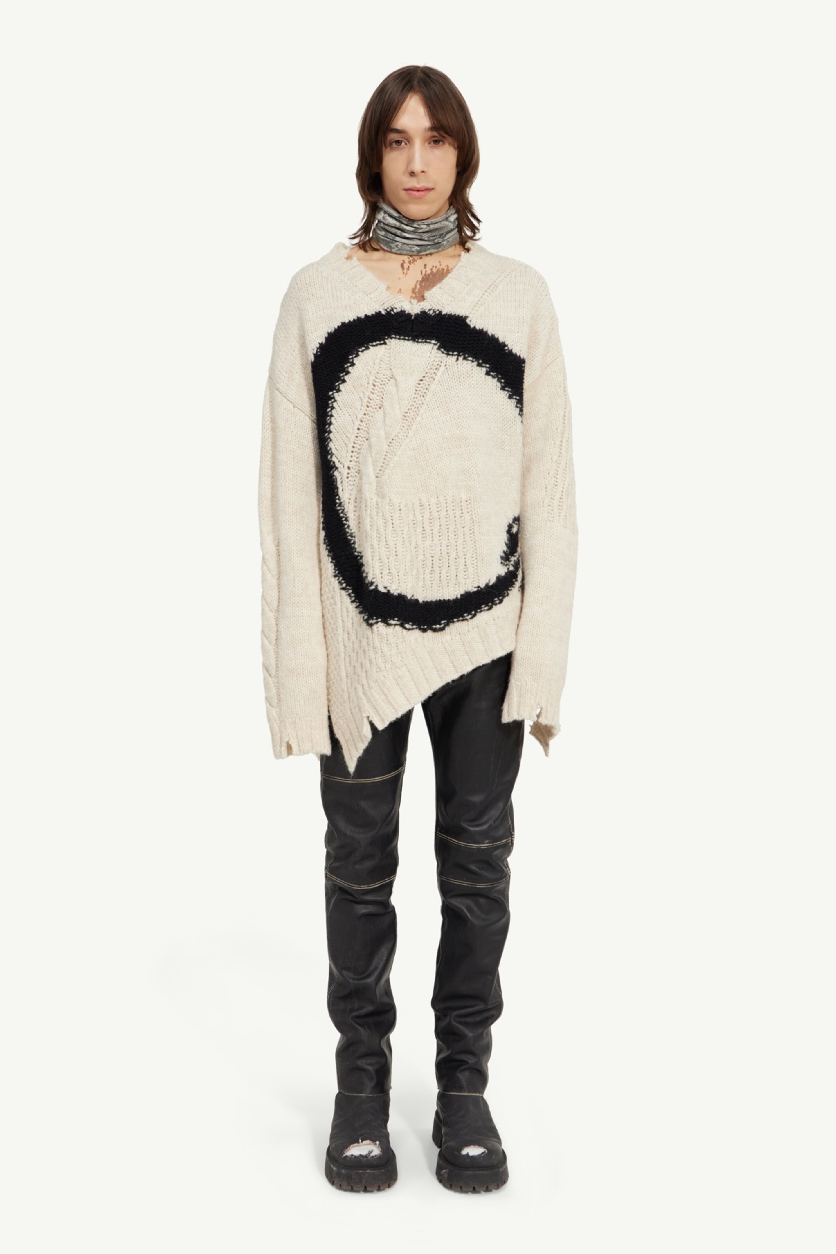 Distressed knit sweater - 2