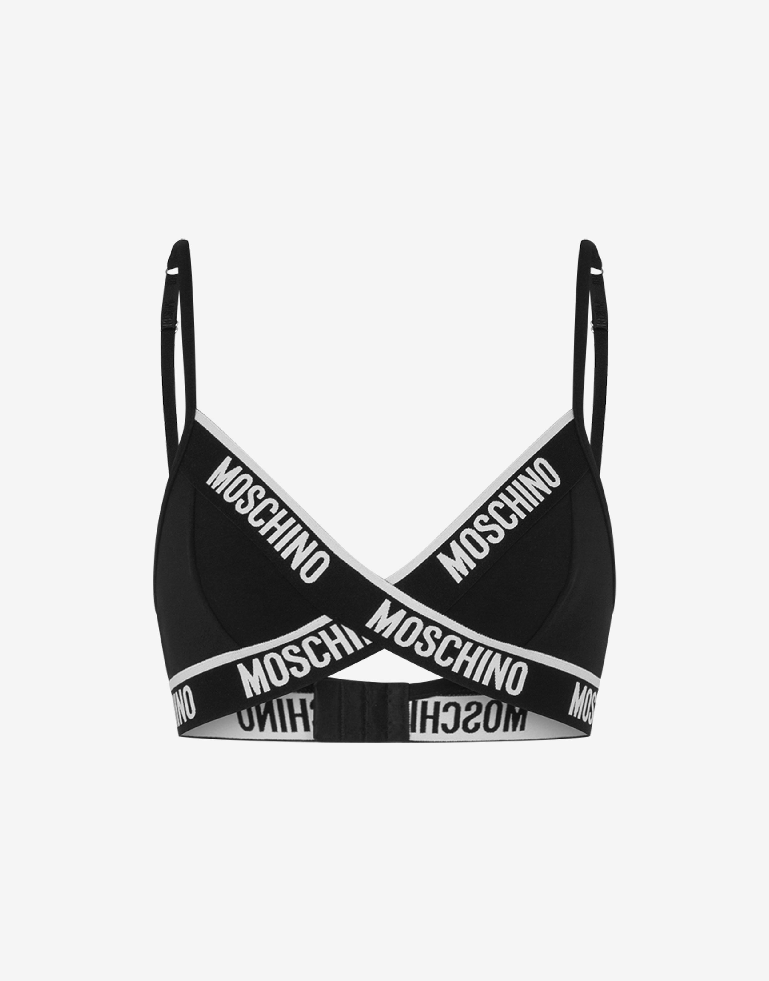 STRETCH JERSEY BRA ELASTIC LOGO BAND - 1