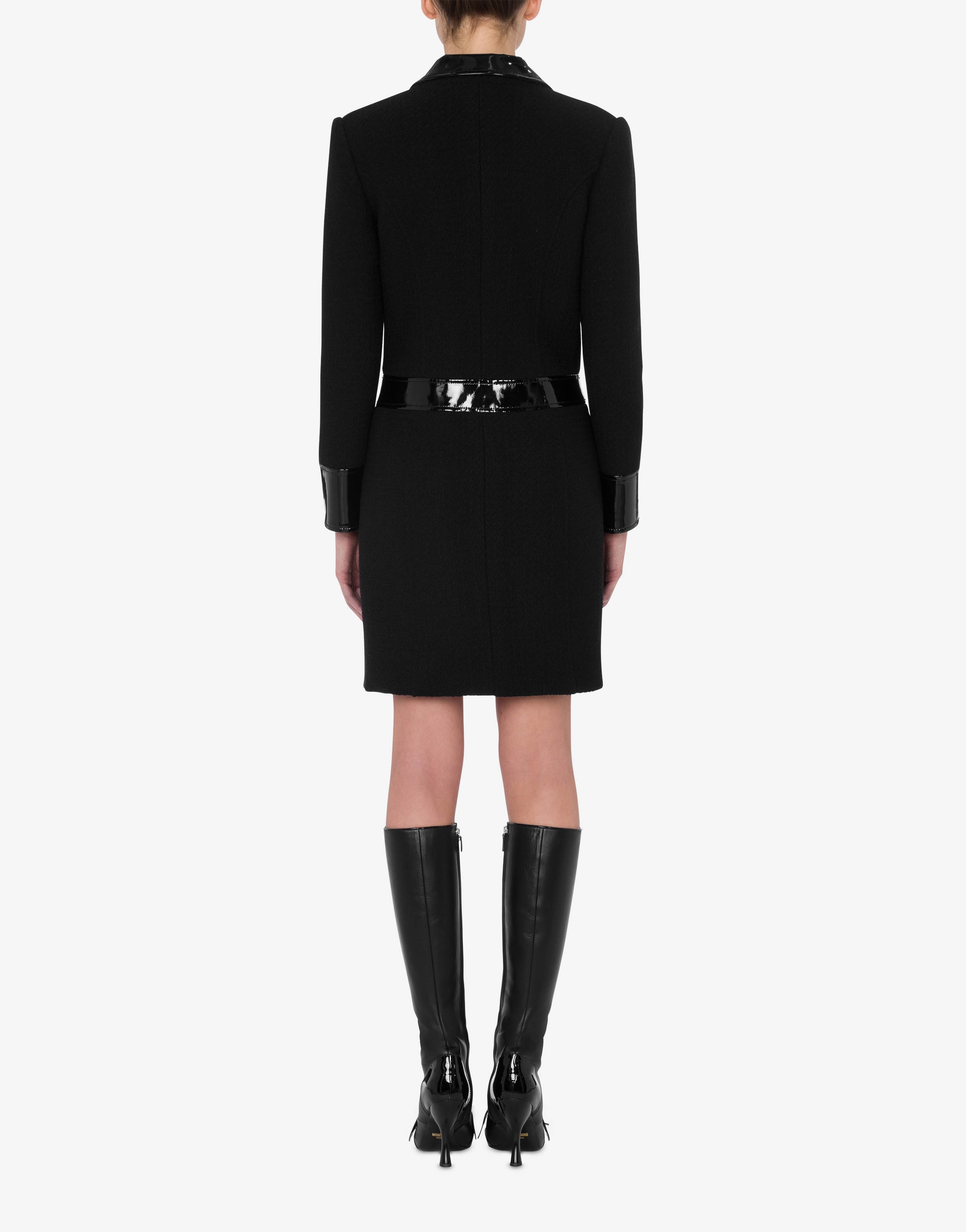BONDAGE BUCKLE BOUCLÉ COAT - 3