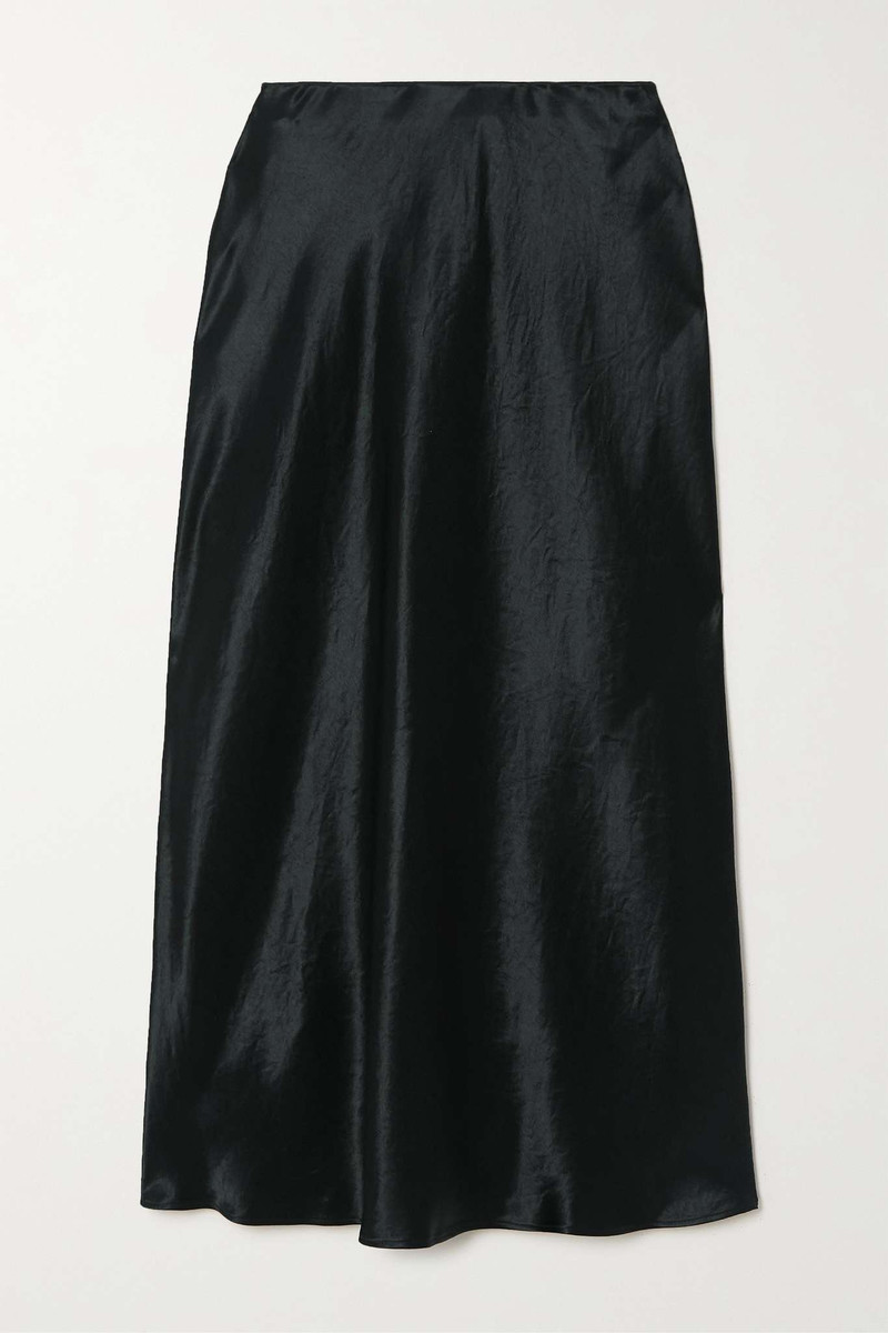 Leisure Alessio satin midi skirt 1