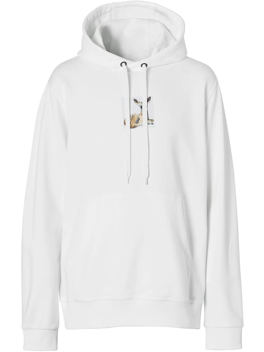 deer-print hoodie - 1