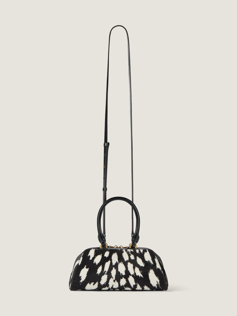 MINI ANTIGONA EAST-WEST BAG IN PONY EFFECT LEATHER WITH ANIMAL PRINT 4