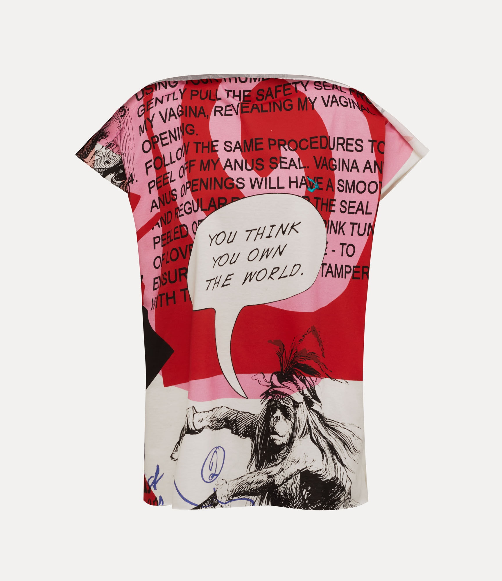 Vivienne Westwood WORLDS END SQUARE T-SHIRT | REVERSIBLE
