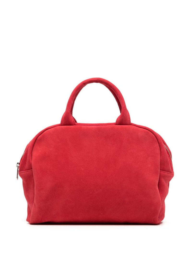 zipped suede mini bag 1