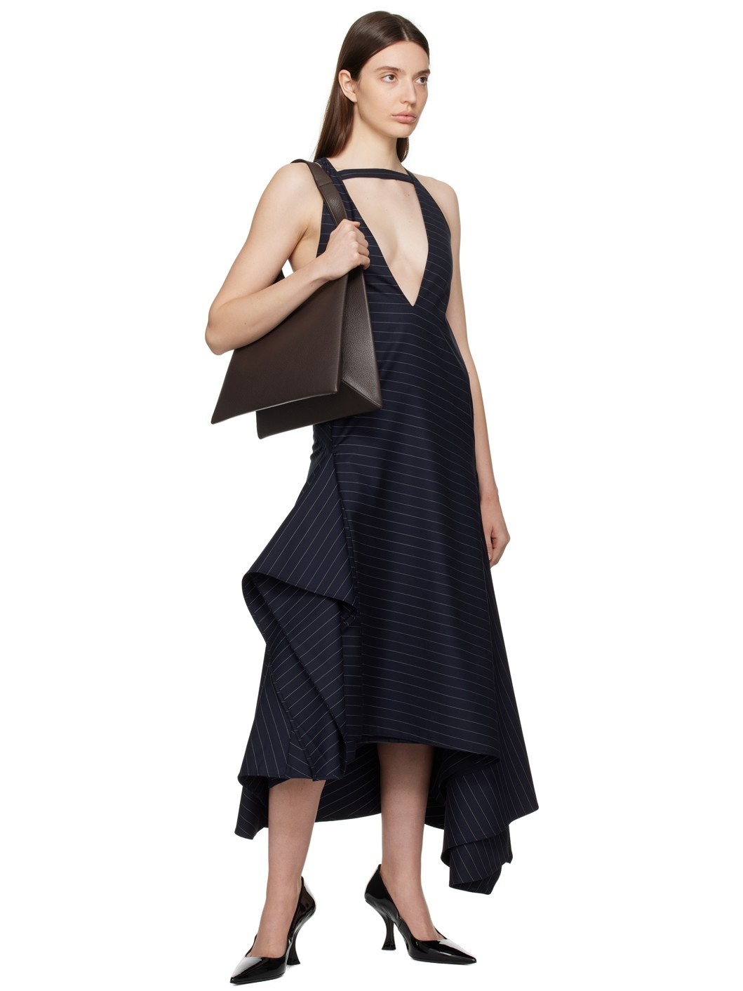 Brown Midi Shopper Tote - 4