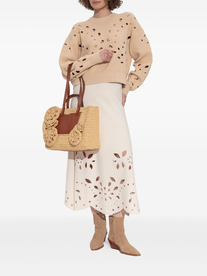 ULLA JOHNSON Vanessa cut-out ribbed sweater outlook
