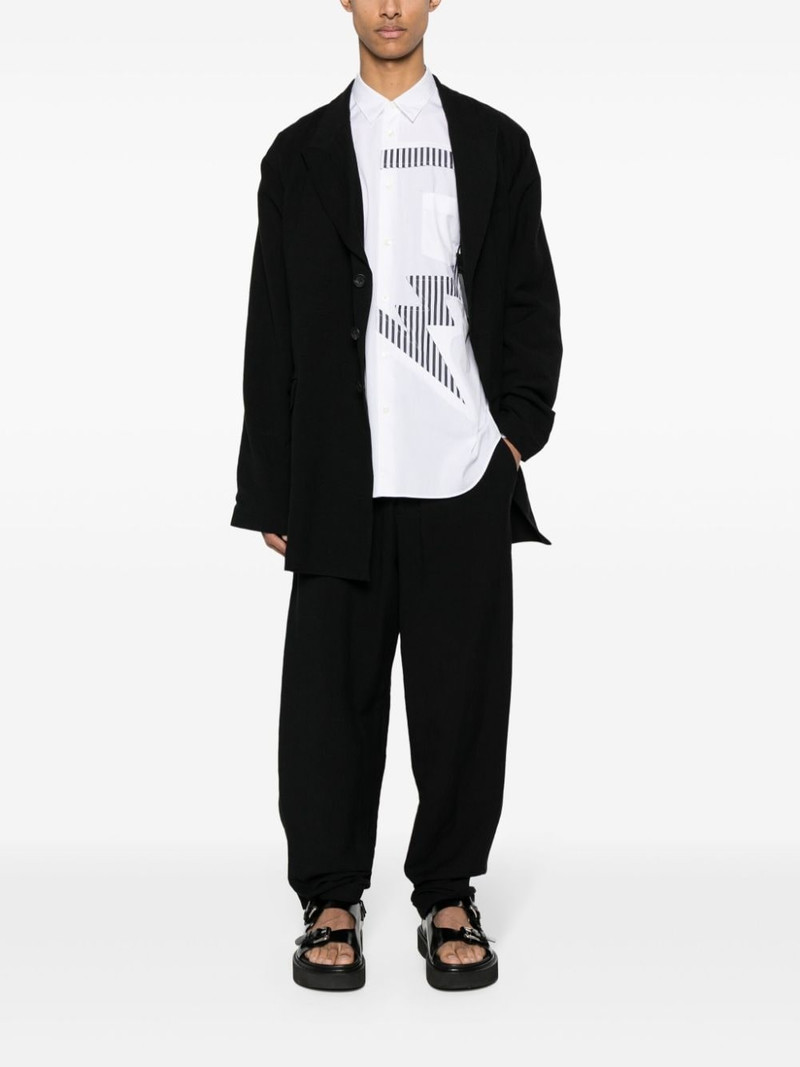 Yohji Yamamoto tapered-leg trousers outlook