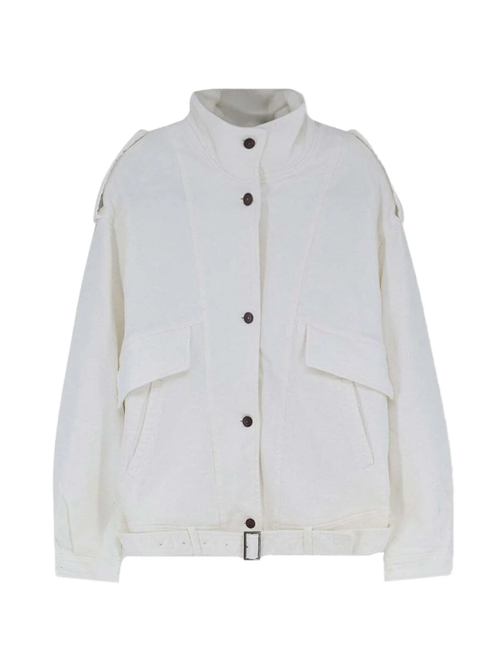 belted epaulette jacket - 1