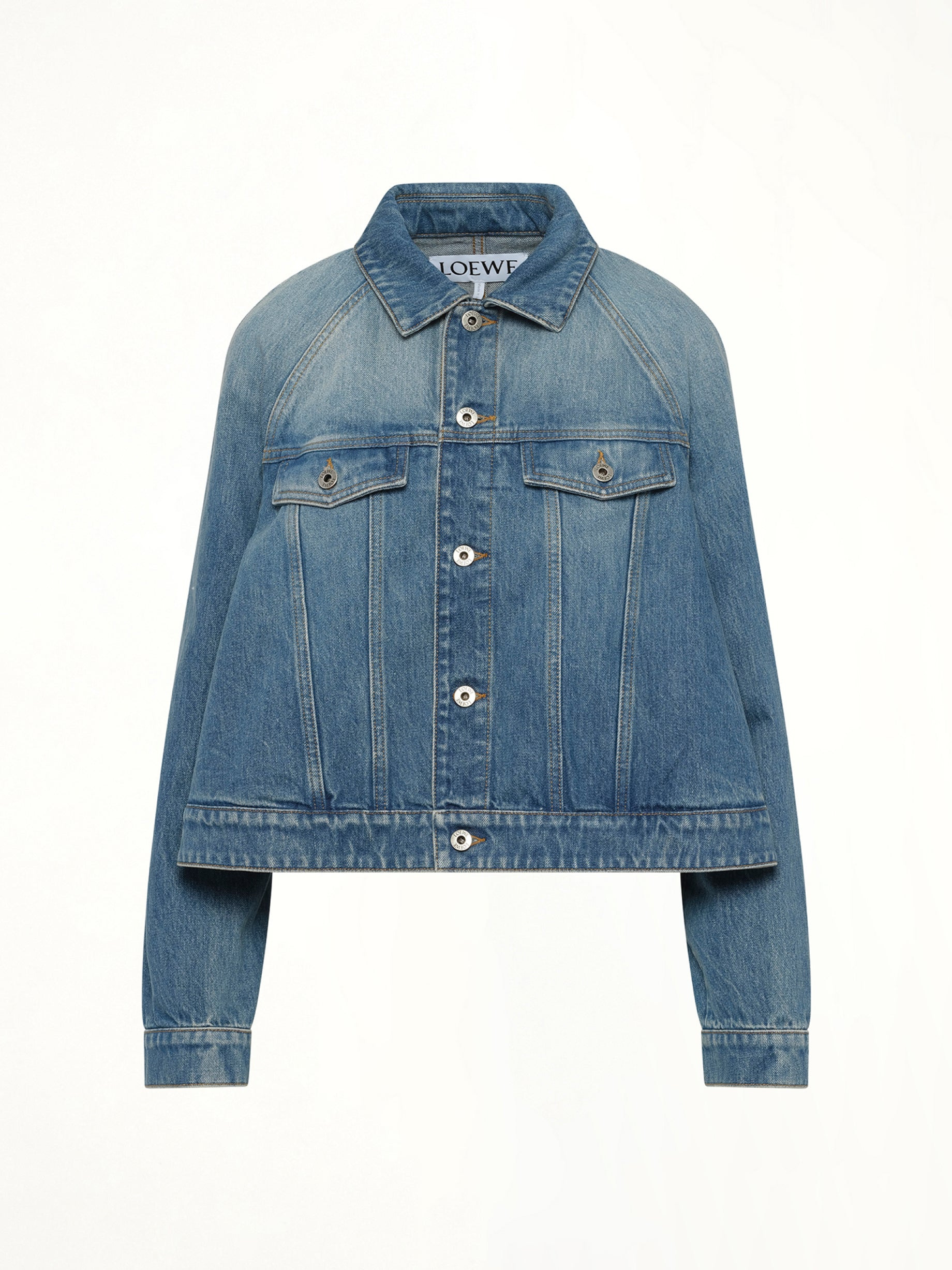 Trapeze Jacket in Denim Blue - 2