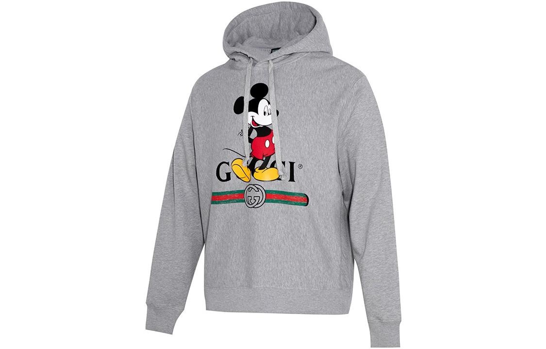 Guccl x Disney Mickey Mouse Printed Loose For Men Grey 604218-XJB68-1093 - 3