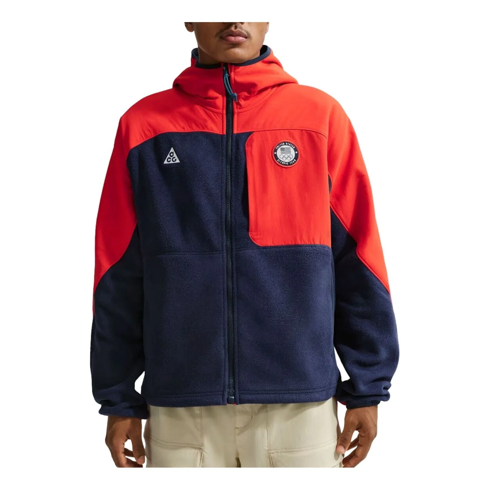 Nike ACG x Team USA Full-Zip Jacket 'Obsidian Chile Red' HQ5324-451 - 1
