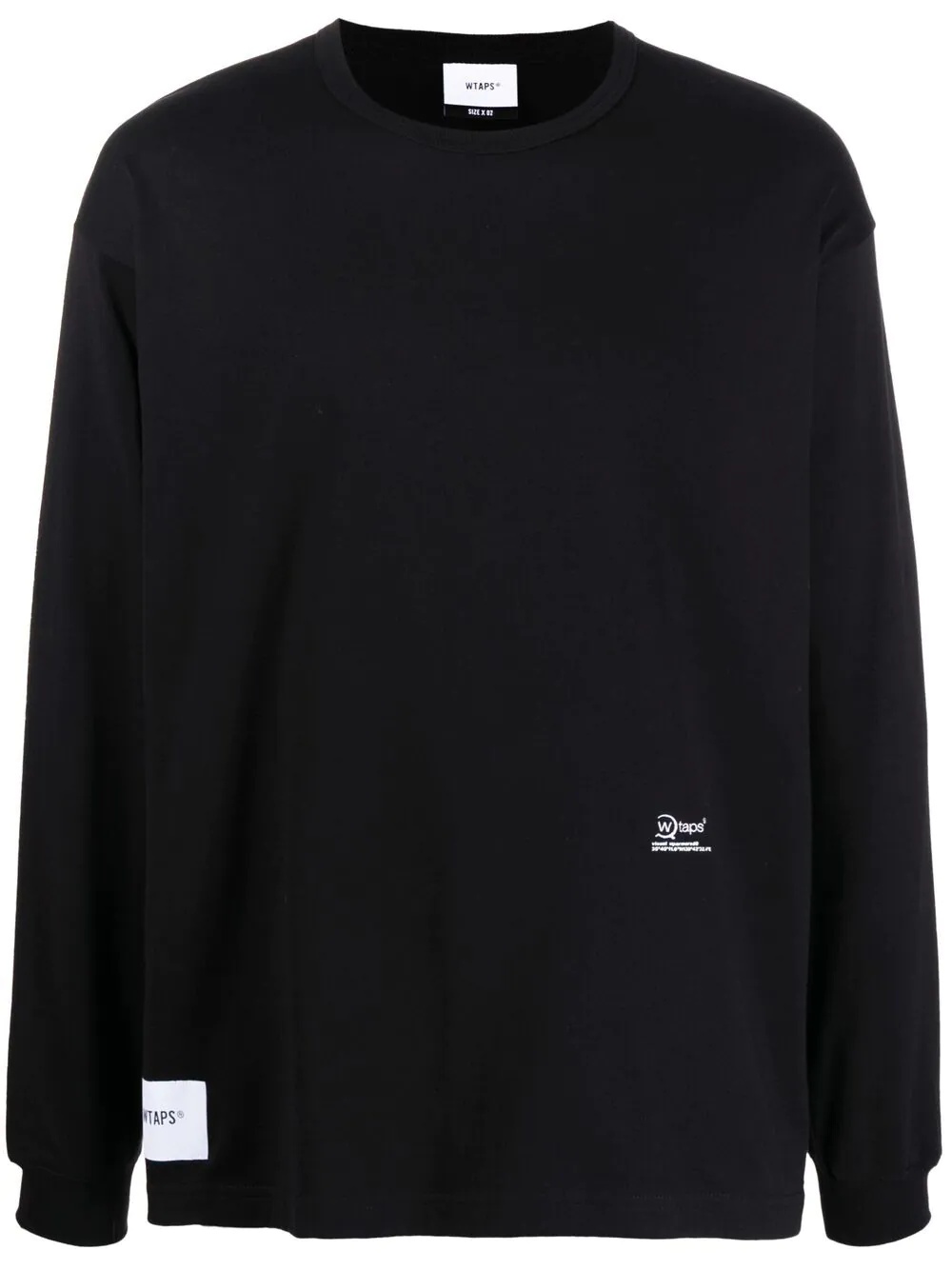 logo patch long-sleeve T-shirt - 1